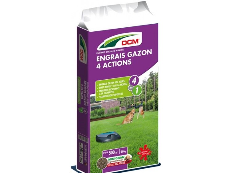 ENGRAIS GAZON 4 ACTIONS 20KG