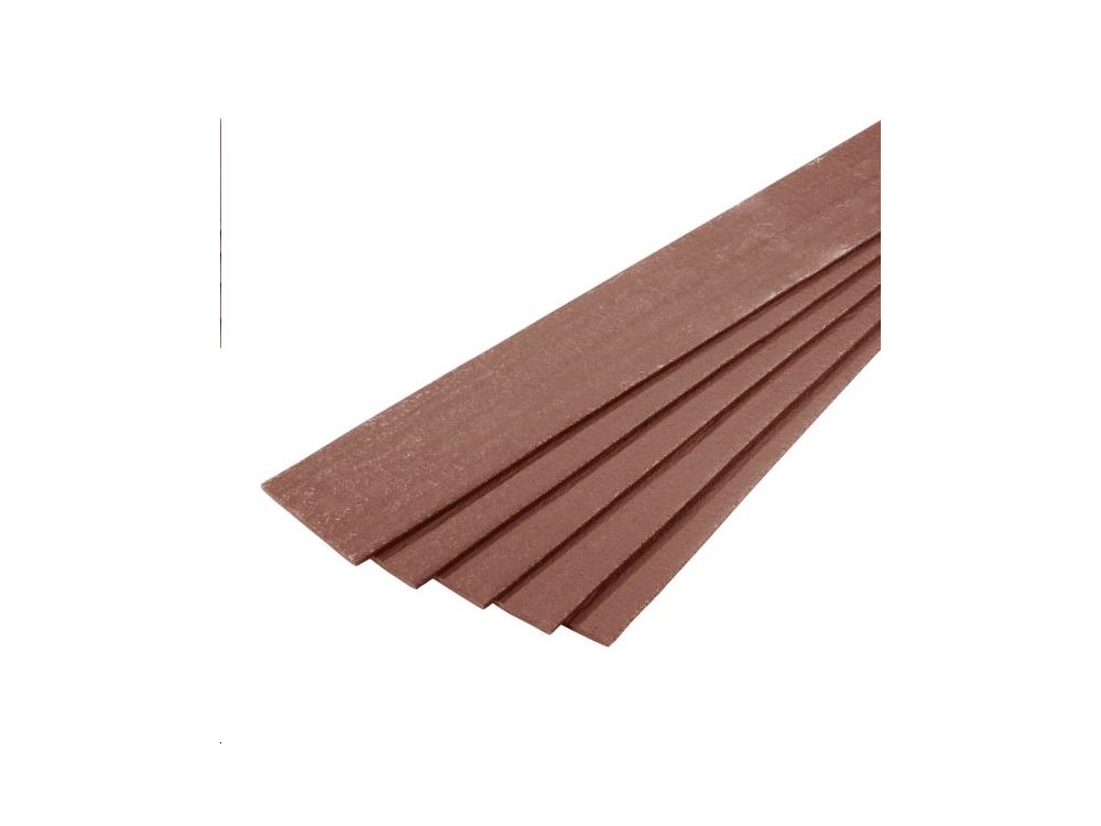 BORDURE RECYC PLANCHE MARRON 2X140