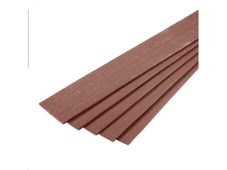 BORDURE RECYC PLANCHE MARRON 2X140