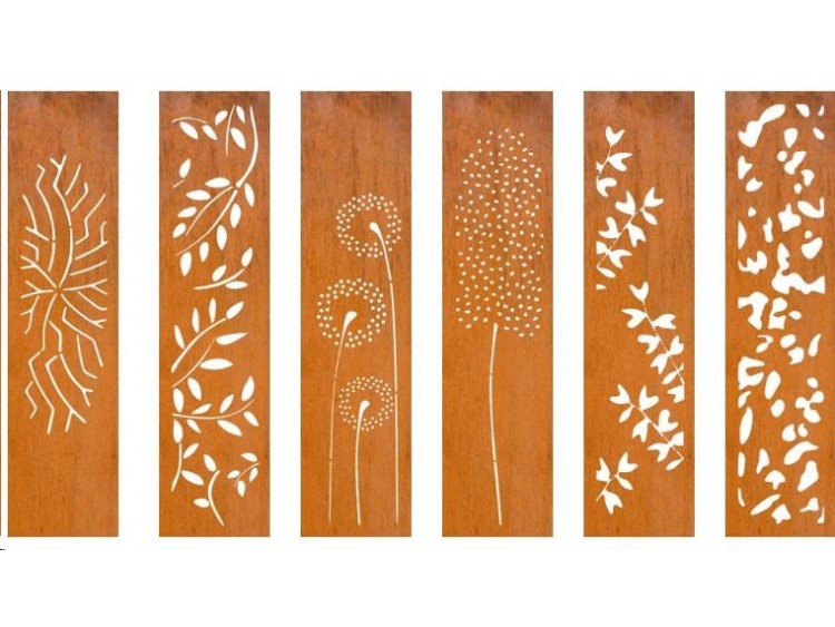 TOTEM CORTEN 200X50 cm